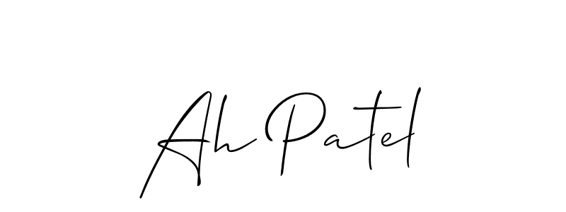 Make a beautiful signature design for name Ah Patel. Use this online signature maker to create a handwritten signature for free. Ah Patel signature style 2 images and pictures png
