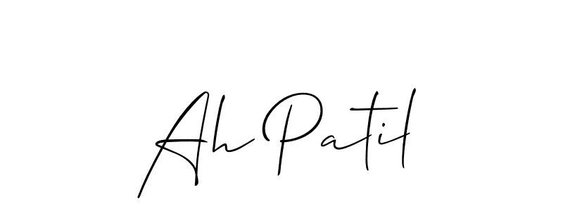 How to Draw Ah Patil signature style? Allison_Script is a latest design signature styles for name Ah Patil. Ah Patil signature style 2 images and pictures png