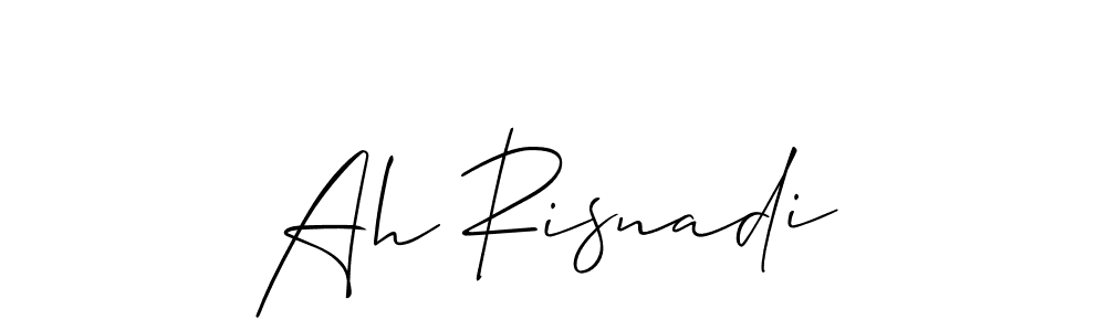 Design your own signature with our free online signature maker. With this signature software, you can create a handwritten (Allison_Script) signature for name Ah Risnadi. Ah Risnadi signature style 2 images and pictures png