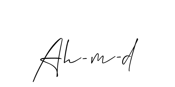 This is the best signature style for the Ah-m-d name. Also you like these signature font (Allison_Script). Mix name signature. Ah-m-d signature style 2 images and pictures png