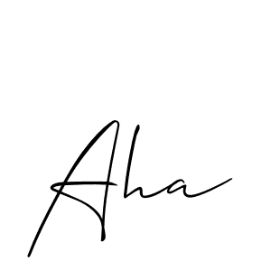 The best way (Allison_Script) to make a short signature is to pick only two or three words in your name. The name Aha include a total of six letters. For converting this name. Aha signature style 2 images and pictures png