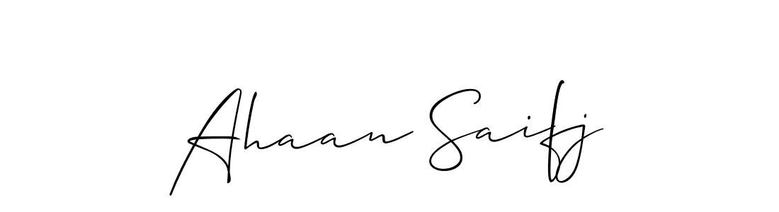 Similarly Allison_Script is the best handwritten signature design. Signature creator online .You can use it as an online autograph creator for name Ahaan Saifj. Ahaan Saifj signature style 2 images and pictures png