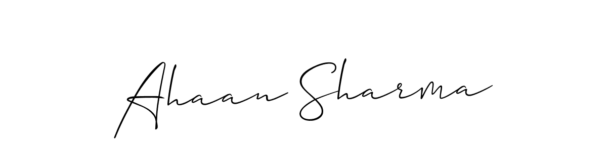 if you are searching for the best signature style for your name Ahaan Sharma. so please give up your signature search. here we have designed multiple signature styles  using Allison_Script. Ahaan Sharma signature style 2 images and pictures png