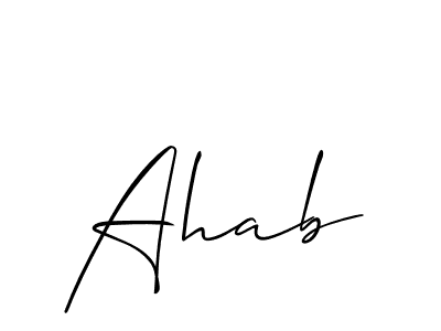 Ahab stylish signature style. Best Handwritten Sign (Allison_Script) for my name. Handwritten Signature Collection Ideas for my name Ahab. Ahab signature style 2 images and pictures png