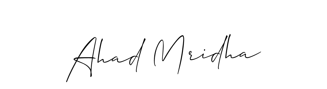 Ahad Mridha stylish signature style. Best Handwritten Sign (Allison_Script) for my name. Handwritten Signature Collection Ideas for my name Ahad Mridha. Ahad Mridha signature style 2 images and pictures png