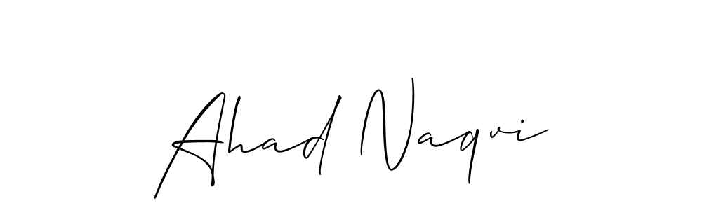 if you are searching for the best signature style for your name Ahad Naqvi. so please give up your signature search. here we have designed multiple signature styles  using Allison_Script. Ahad Naqvi signature style 2 images and pictures png