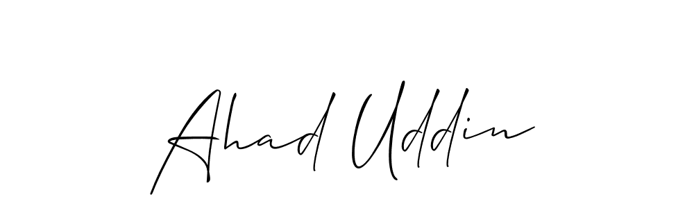 Make a beautiful signature design for name Ahad Uddin. Use this online signature maker to create a handwritten signature for free. Ahad Uddin signature style 2 images and pictures png