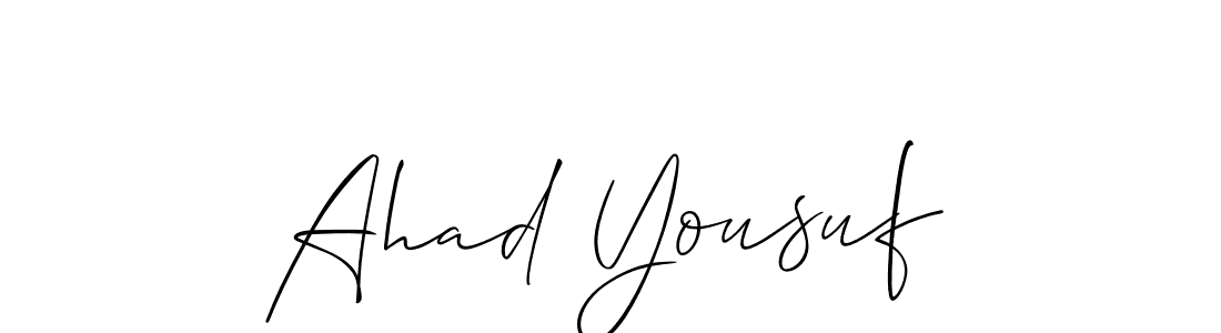 Make a beautiful signature design for name Ahad Yousuf. Use this online signature maker to create a handwritten signature for free. Ahad Yousuf signature style 2 images and pictures png