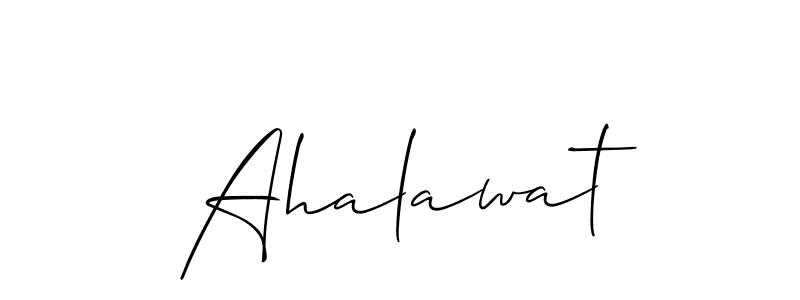How to Draw Ahalawat signature style? Allison_Script is a latest design signature styles for name Ahalawat. Ahalawat signature style 2 images and pictures png