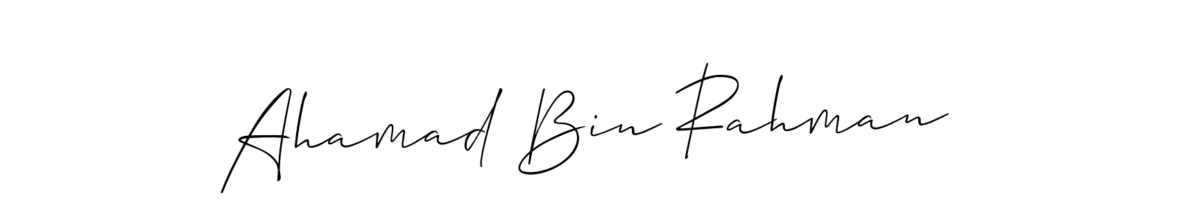 Make a beautiful signature design for name Ahamad Bin Rahman. Use this online signature maker to create a handwritten signature for free. Ahamad Bin Rahman signature style 2 images and pictures png