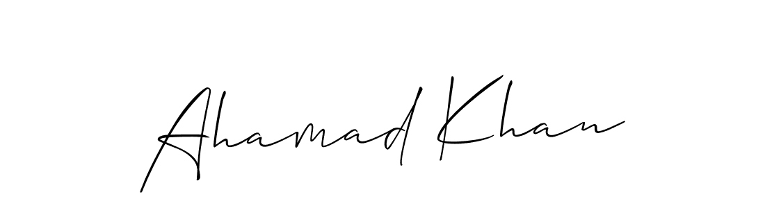 You can use this online signature creator to create a handwritten signature for the name Ahamad Khan. This is the best online autograph maker. Ahamad Khan signature style 2 images and pictures png