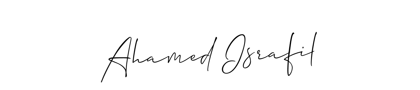 You can use this online signature creator to create a handwritten signature for the name Ahamed Israfil. This is the best online autograph maker. Ahamed Israfil signature style 2 images and pictures png