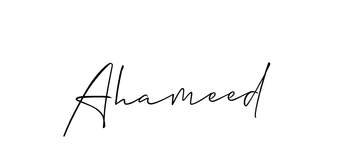 The best way (Allison_Script) to make a short signature is to pick only two or three words in your name. The name Ahameed include a total of six letters. For converting this name. Ahameed signature style 2 images and pictures png