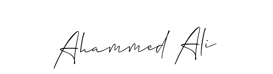 How to Draw Ahammed Ali signature style? Allison_Script is a latest design signature styles for name Ahammed Ali. Ahammed Ali signature style 2 images and pictures png