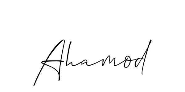 Ahamod stylish signature style. Best Handwritten Sign (Allison_Script) for my name. Handwritten Signature Collection Ideas for my name Ahamod. Ahamod signature style 2 images and pictures png