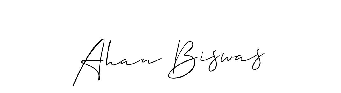 Best and Professional Signature Style for Ahan Biswas. Allison_Script Best Signature Style Collection. Ahan Biswas signature style 2 images and pictures png