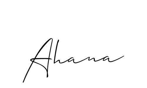 Best and Professional Signature Style for Ahana. Allison_Script Best Signature Style Collection. Ahana signature style 2 images and pictures png