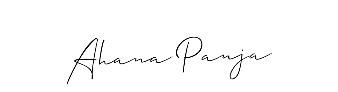 How to make Ahana Panja signature? Allison_Script is a professional autograph style. Create handwritten signature for Ahana Panja name. Ahana Panja signature style 2 images and pictures png