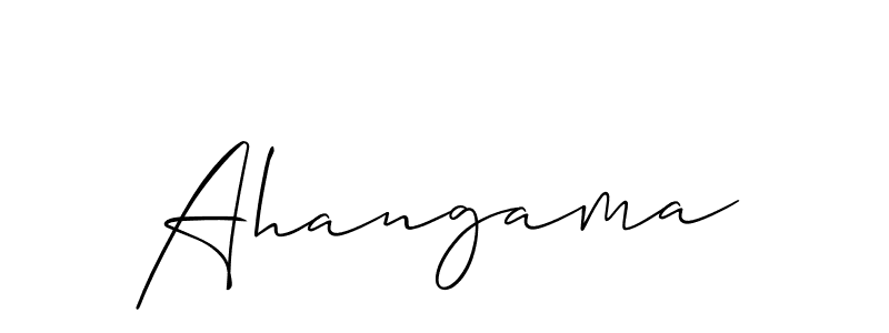 Make a short Ahangama signature style. Manage your documents anywhere anytime using Allison_Script. Create and add eSignatures, submit forms, share and send files easily. Ahangama signature style 2 images and pictures png