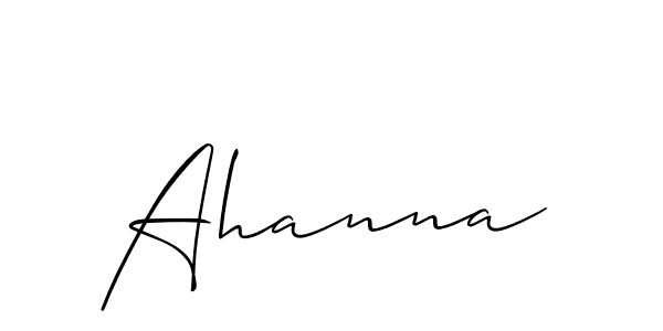 You should practise on your own different ways (Allison_Script) to write your name (Ahanna) in signature. don't let someone else do it for you. Ahanna signature style 2 images and pictures png