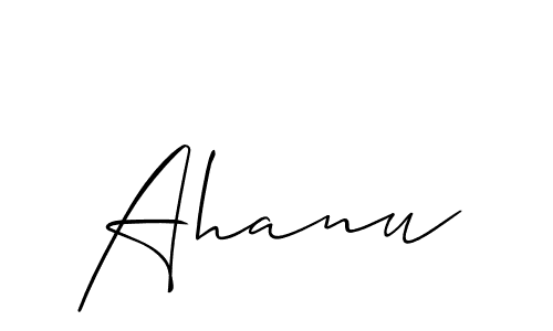 Make a short Ahanu signature style. Manage your documents anywhere anytime using Allison_Script. Create and add eSignatures, submit forms, share and send files easily. Ahanu signature style 2 images and pictures png