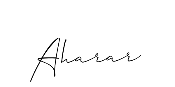 You should practise on your own different ways (Allison_Script) to write your name (Aharar) in signature. don't let someone else do it for you. Aharar signature style 2 images and pictures png