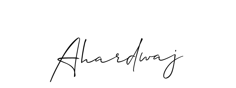 You should practise on your own different ways (Allison_Script) to write your name (Ahardwaj) in signature. don't let someone else do it for you. Ahardwaj signature style 2 images and pictures png