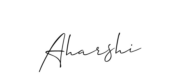 Similarly Allison_Script is the best handwritten signature design. Signature creator online .You can use it as an online autograph creator for name Aharshi. Aharshi signature style 2 images and pictures png