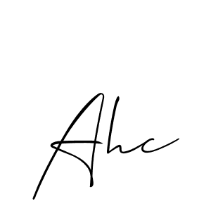 Best and Professional Signature Style for Ahc. Allison_Script Best Signature Style Collection. Ahc signature style 2 images and pictures png