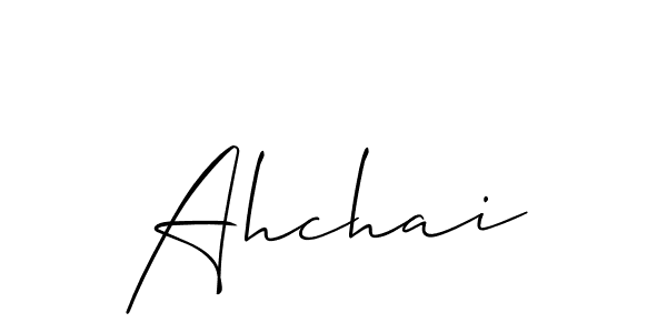You can use this online signature creator to create a handwritten signature for the name Ahchai. This is the best online autograph maker. Ahchai signature style 2 images and pictures png