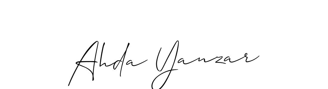 How to Draw Ahda Yanzar signature style? Allison_Script is a latest design signature styles for name Ahda Yanzar. Ahda Yanzar signature style 2 images and pictures png