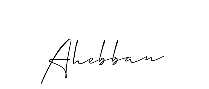 Also You can easily find your signature by using the search form. We will create Ahebban name handwritten signature images for you free of cost using Allison_Script sign style. Ahebban signature style 2 images and pictures png