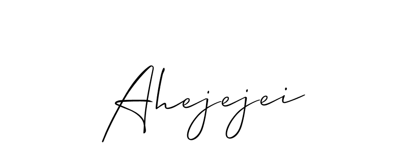 Similarly Allison_Script is the best handwritten signature design. Signature creator online .You can use it as an online autograph creator for name Ahejejei. Ahejejei signature style 2 images and pictures png