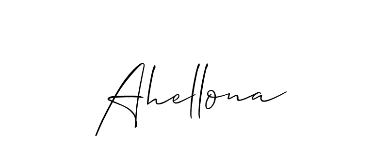 Ahellona stylish signature style. Best Handwritten Sign (Allison_Script) for my name. Handwritten Signature Collection Ideas for my name Ahellona. Ahellona signature style 2 images and pictures png