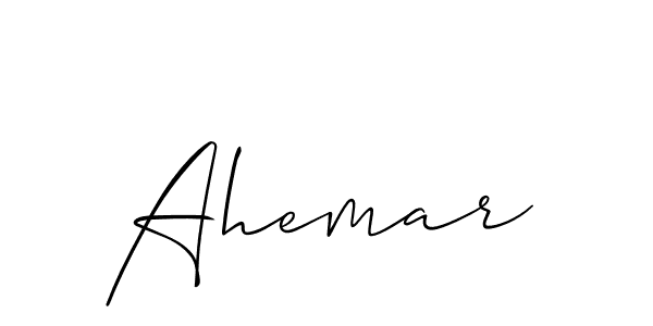 Best and Professional Signature Style for Ahemar. Allison_Script Best Signature Style Collection. Ahemar signature style 2 images and pictures png