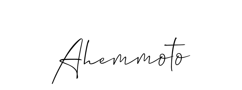 You can use this online signature creator to create a handwritten signature for the name Ahemmoto. This is the best online autograph maker. Ahemmoto signature style 2 images and pictures png