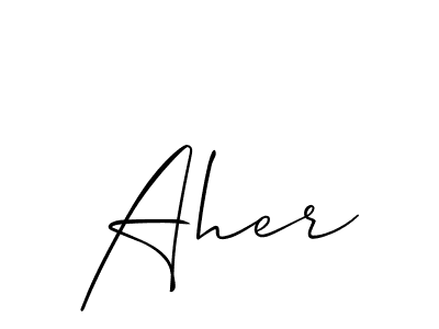 Also we have Aher name is the best signature style. Create professional handwritten signature collection using Allison_Script autograph style. Aher signature style 2 images and pictures png