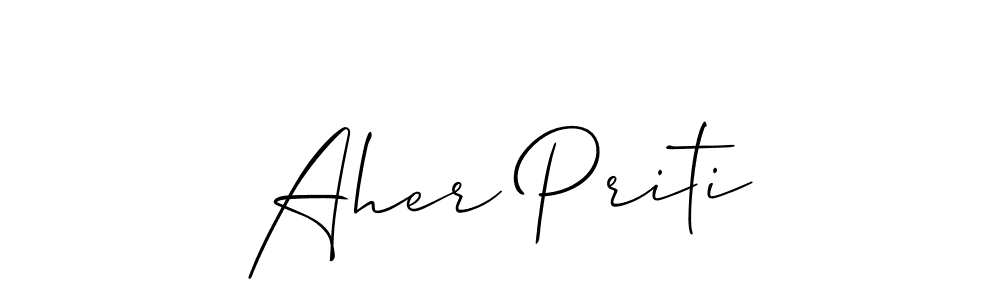 Once you've used our free online signature maker to create your best signature Allison_Script style, it's time to enjoy all of the benefits that Aher Priti name signing documents. Aher Priti signature style 2 images and pictures png
