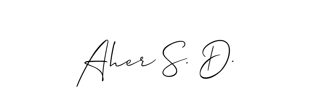 Make a beautiful signature design for name Aher S. D.. Use this online signature maker to create a handwritten signature for free. Aher S. D. signature style 2 images and pictures png