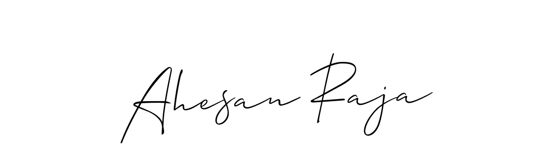Also we have Ahesan Raja name is the best signature style. Create professional handwritten signature collection using Allison_Script autograph style. Ahesan Raja signature style 2 images and pictures png