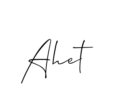 You can use this online signature creator to create a handwritten signature for the name Ahet. This is the best online autograph maker. Ahet signature style 2 images and pictures png