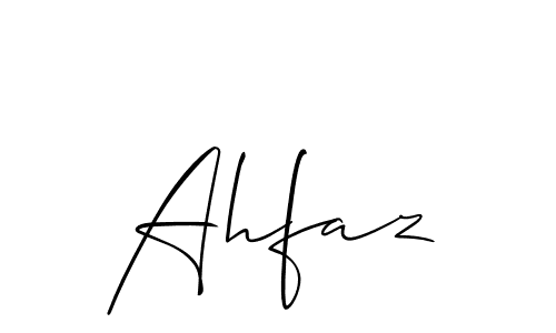 The best way (Allison_Script) to make a short signature is to pick only two or three words in your name. The name Ahfaz include a total of six letters. For converting this name. Ahfaz signature style 2 images and pictures png