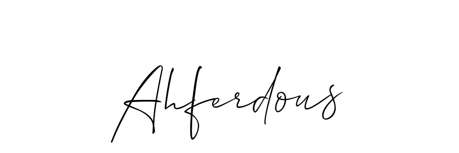 Once you've used our free online signature maker to create your best signature Allison_Script style, it's time to enjoy all of the benefits that Ahferdous name signing documents. Ahferdous signature style 2 images and pictures png