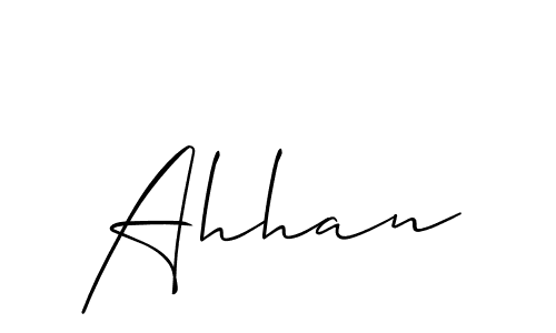 Best and Professional Signature Style for Ahhan. Allison_Script Best Signature Style Collection. Ahhan signature style 2 images and pictures png