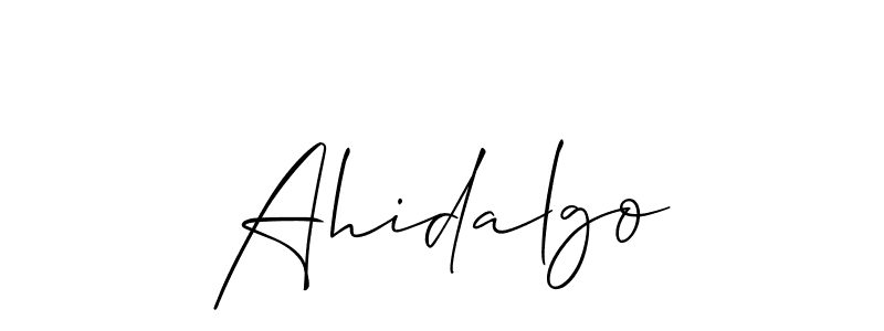 This is the best signature style for the Ahidalgo name. Also you like these signature font (Allison_Script). Mix name signature. Ahidalgo signature style 2 images and pictures png