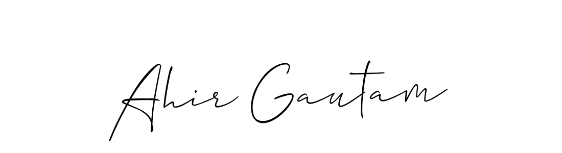 Once you've used our free online signature maker to create your best signature Allison_Script style, it's time to enjoy all of the benefits that Ahir Gautam name signing documents. Ahir Gautam signature style 2 images and pictures png
