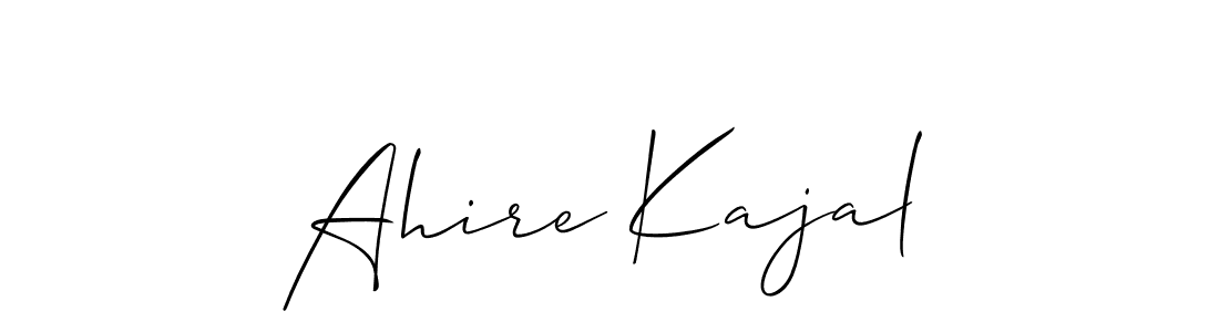 Here are the top 10 professional signature styles for the name Ahire Kajal. These are the best autograph styles you can use for your name. Ahire Kajal signature style 2 images and pictures png