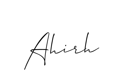 Similarly Allison_Script is the best handwritten signature design. Signature creator online .You can use it as an online autograph creator for name Ahirh. Ahirh signature style 2 images and pictures png