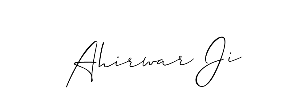 How to Draw Ahirwar Ji signature style? Allison_Script is a latest design signature styles for name Ahirwar Ji. Ahirwar Ji signature style 2 images and pictures png