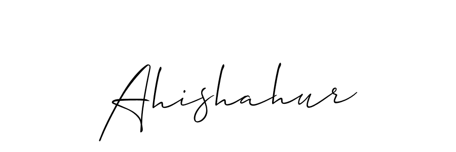 Ahishahur stylish signature style. Best Handwritten Sign (Allison_Script) for my name. Handwritten Signature Collection Ideas for my name Ahishahur. Ahishahur signature style 2 images and pictures png